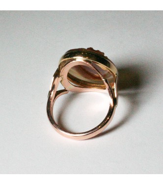 Anello oro Fauno corniola anni '50