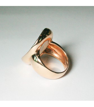 Anello oro con Agata Bianca