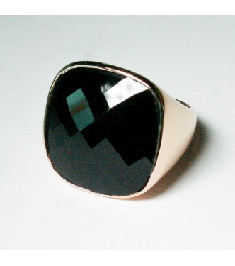 Anello oro e Onice Nera