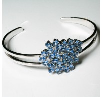 Bracciale Bibigi 925 cristalli azzurri 