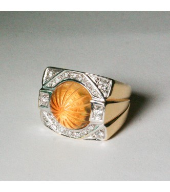 Anello Silvia Kelly Citrino e Brillanti